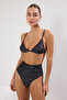 Puantiyeli Üçgen Kaplı Bikini Üstü TBESS20BU0268