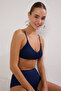Lacivert Bralette Kaplı Bikini Üstü TBESS25BU00032 - 2