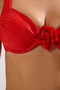 Kırmızı Aplike Detaylı Balconette Kaplı Bikini Üstü TBESS25BU00026 - 4