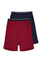 Lacivert- Bordo Regular Fit 2'li Örme Şort TMNSS25SR00045 - 10