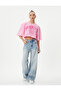 Printed Crop T-Shirt Comfortable Fit Short Sleeve Crew Neck Cotton - 2