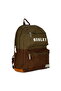 Khaki Brown Daily Backpack with Double Pockets on the Front 12911 - 3
