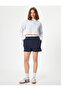 Crop Shirt Poplin Long Sleeve Pocket Detailed Classic Collar