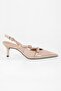 Women's Lover Tan Patent Leather Belted Buckle Pointed Stiletto - 3