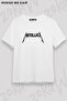 Unisex Oversize Fit Metallica Logo Design Printed Tshirt