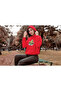 Bar Avocado Printed Women's Cotton Long Sleeve Shardonlu 3 Thread Hooded Sweatshirt - 3