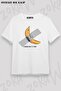 Unisex Oversize Mold Wall Tape Gray Tape Banana Design Printed Tshirt
