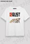 Unisex Oversize Mold Rust Evolution Design Printed Tshirt