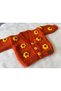 Floral Crop Cardigan>Hand Knitted>Baby Cardigan>Daisy>Handmade