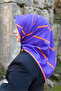 Square S Harfli Mor Turuncu Twill Eşarp - 2