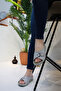 Soft and Lightweight Thick Soled Women's Sports Slippers with Anchor Buckle Beige - 6