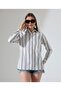 Trend Women's Stripe Shirt - Stripe Detail, Relaxed Fit, Classic & Modern Style - 2