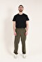 Men's Khaki Baggy Oversize Loose Fit Parachute Pants - 2