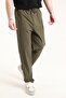 Men's Khaki Baggy Oversize Loose Fit Parachute Pants - 7