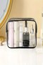 Black Color Waterproof Pvc Makeup and Organizer Organizer Travel Bag