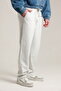 Men's Baggy Loose Fit Pique Trousers with Back Pockets - 4
