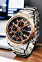 Original Functioning Calendar Chronometer Copper Black White Gift for Husband Father Wife Men's Wristwatch - 6