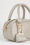 Women's Tulip Dark Charm Detailed Patent Leather Zipper Closure Handbag and Shoulder Bag