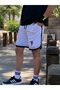 Men's White Striped Basketball Football Shorts Fitness Sports Exercise Running - 4