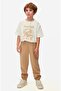 Limi Male Child Soft Textured Trousers T-Shirt 2 Piece Set - 3
