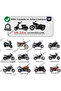 Motorcycle Tarpaulin, Engine Cover (Black Lock Compatible, Engine Length between 2.00m-2.10m (m)) - 3