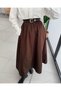 Poplin Skirt Brown - 3