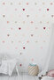 Colorful Hearts Themed Kids Room Sticker Set