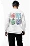 Unisex Oversize Avatar Fire Water Air Earth Kingdom Back Print Crew Neck Hoodless Sweatshirt - 3