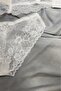 Women's Triangle Lace Bralet Unpadded Bra Suit Ecru - 6
