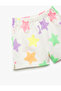 Elastic Waist Cotton Pocket Detailed Star Patterned Shorts - 3