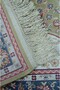 Woven from Bamboo Yarn, Green Color Mihrap Prayer Rug with Shiny Buttons (80X120 cm) - 3