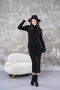 Corded Knitwear Dress
