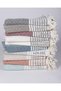 Natural Buldan Work Arms Knitted Sofa Sofa Bed Seat Cover 180x300 Large Size Cotton Woven-cream - 5
