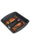 Rectangular Roaster Pan 26x23.5cm, Carbon Steel Granite Non Stick Coating 4.5cm Deep Pan