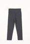 Corded Anthracite Color Girl's Tights - 2