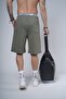 Trend We Ribbed Fabric Regular Fit Pocket Shorts with Elastic Waist and Cord - 6
