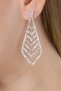 Women's Direction Detailed Tie Motif Dangle Tiny Zircon Stone Earrings Trend Elegant Daily Bijouterie - 2