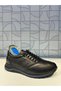 Antix Men's Black Lace-Up H Detail Genuine Leather Heel Spur Gel Sports Comford Walking Shoes - 2