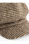 Plaid soft textured cap hat - 3