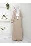 Sari̇al Clothing Embroidered Detail Full-Size Zippered Summer Rabia Crepe Fabric Thin Anne Ferace - 4