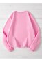 Overstimulated. Winter Sweatshirt - Pink Printed Oversize Crew Neck - 3