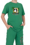 Surfing Panda Printed Boy Capri and T-Shirt Bottom and Top Set - 4