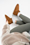 Women's Tan Cinnamon Ultra Mini Suede Boots with Fur Inside Winter Sole Boots & Bootie - 5