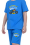 Printed Boy Capri and T-Shirt Bottom-Top Set - 4