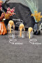 Mushroom Lid Patterned Set of 3 Glass Jar Spice Jar Food and Storage Set Kw-386 Series - 2