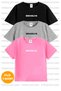 Printed 3 Pack Unisex Grey-Black-Pink Kids T-Shirt/T-Shirt