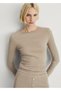 Rib Knitwear T-Shirt