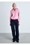 Contrast Tricot Sweater with Zipper - 2