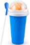 Slushy Cup, Frozen Magic Slushie Maker Cup Squeeze, Cool Fun Stuff Things Gadgets (Blue)