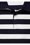 Striped polo collar sweatshirt - 5